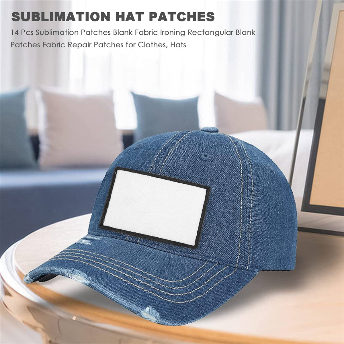 ABVA-14 Pcs Sublimation Patche - Hat Sublimation Blank 评论和价格