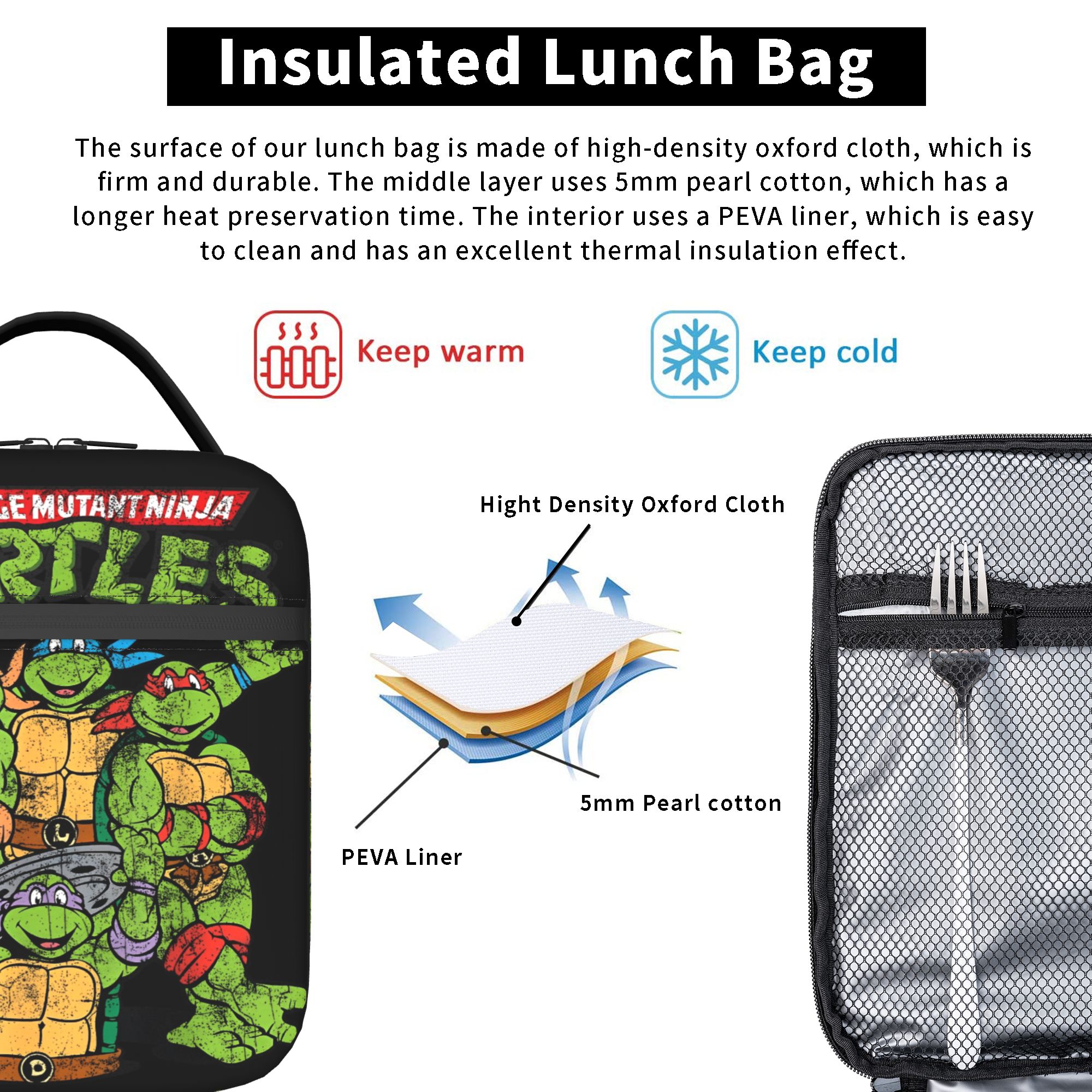 Logo TMNT Cartoon Anime  Insul - Tote Bag Sublimation 评论和价格