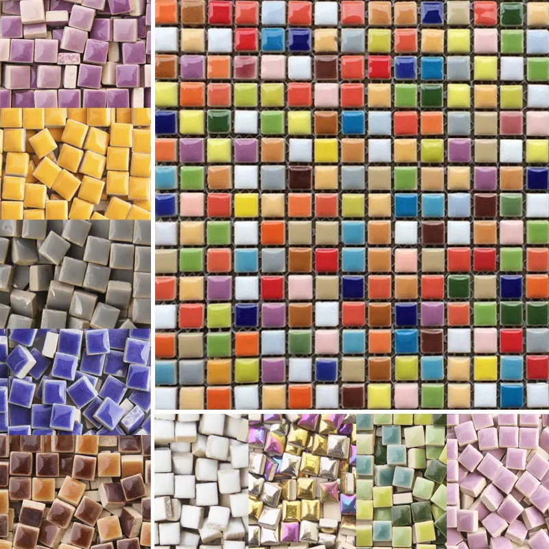 100g DIY Ceramic Mosaic Tiles  - Ceramic Tile Blank 评论和价格