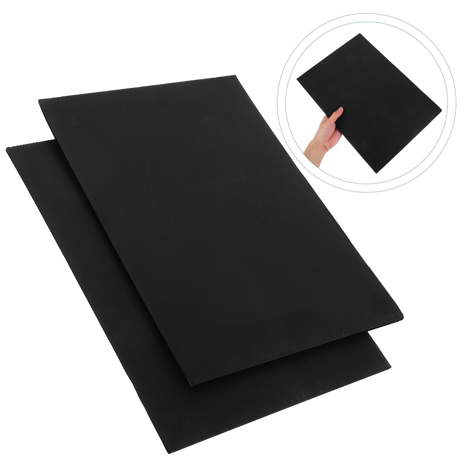 2Pcs Black Blank Garden Sign B - Yard Sign Blank 评论和价格