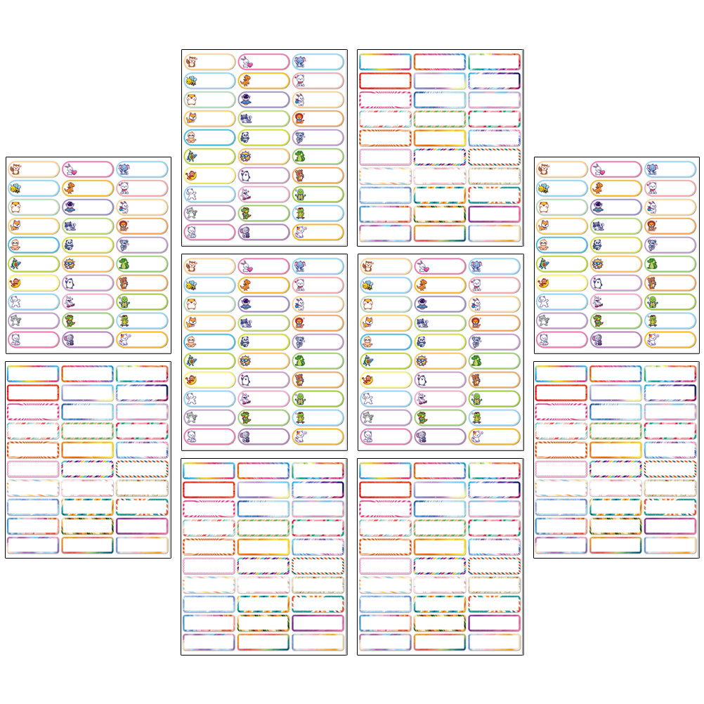 10 Sheets Writable Name Tag St - Water Bottle Blank 评论和价格