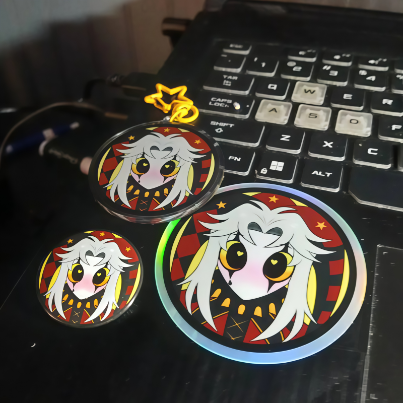 Cute Pierrot Clown Anime Merch - Button Badge Blank 评论和价格