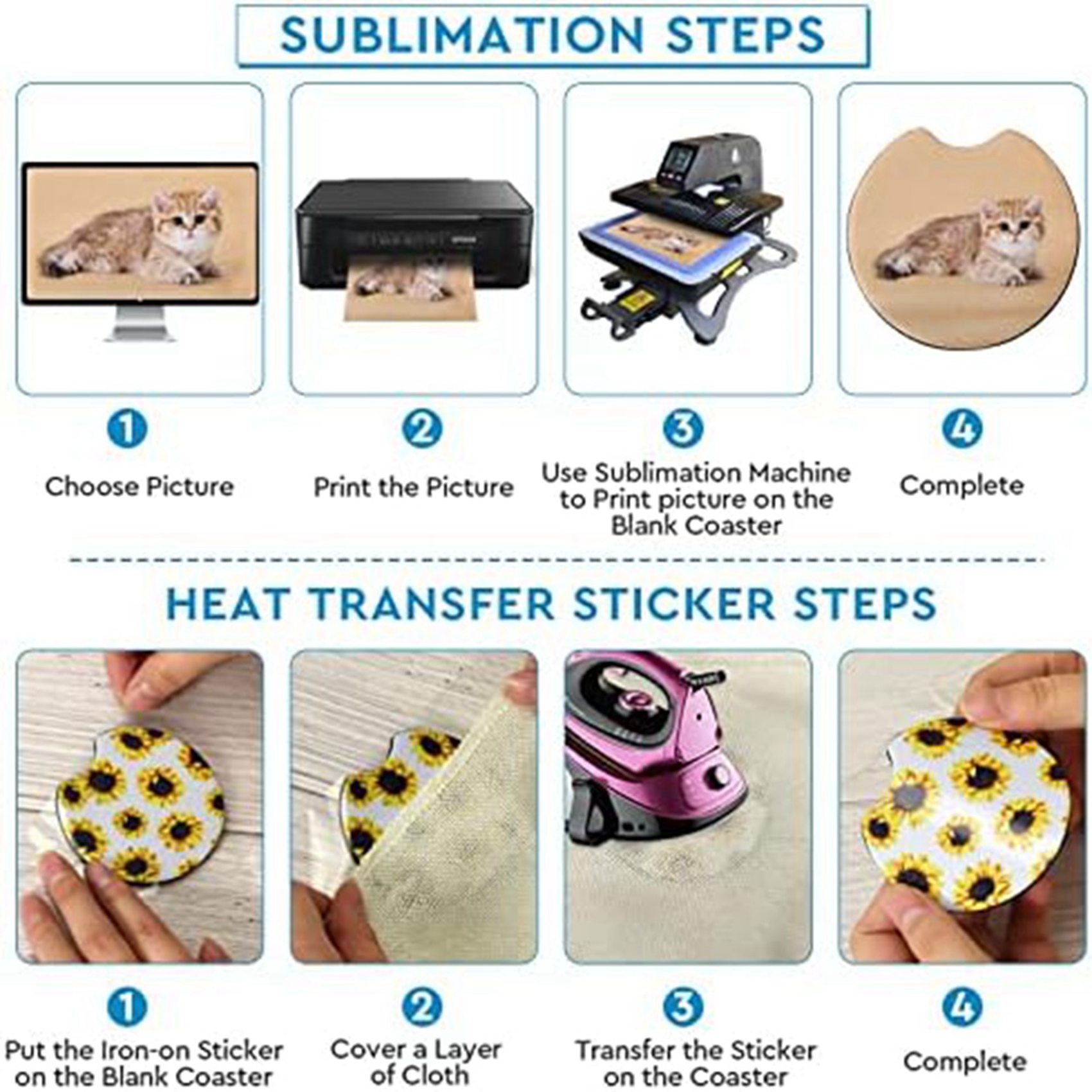 F-F 40PCS Square Sublimation B - Coaster Sublimation Blank 评论和价格