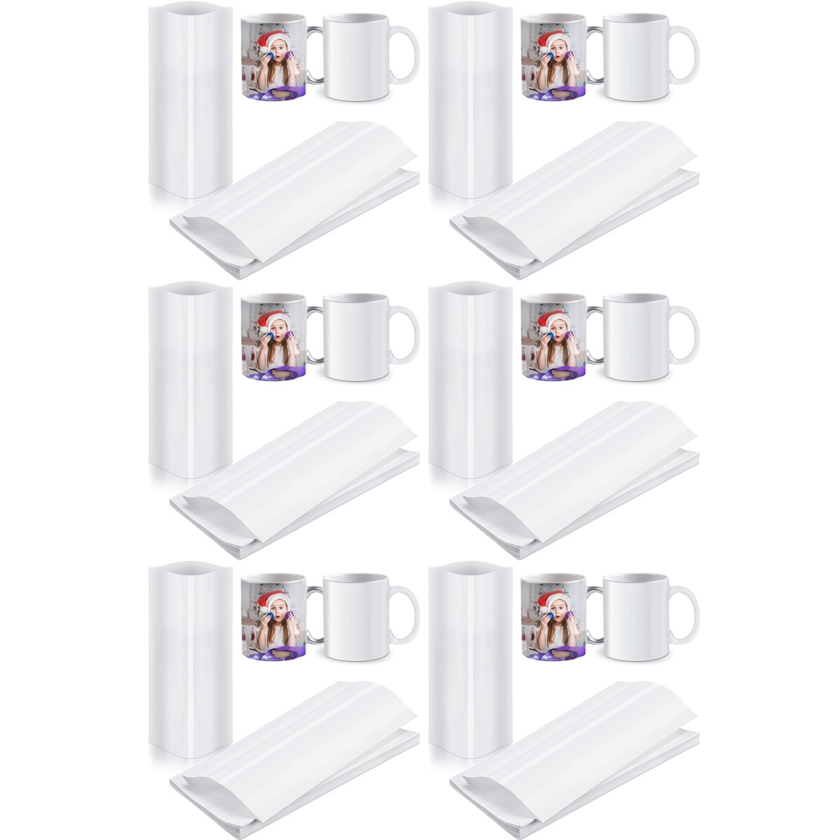 BAAE 420Pcs Sublimation Shrink - Sublimation Mug White 评论和价格
