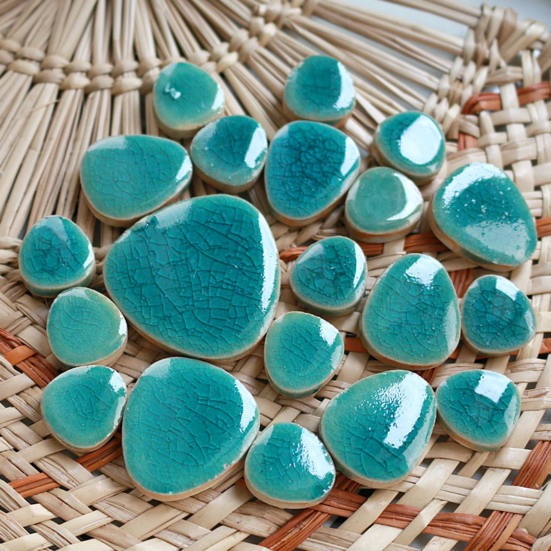 100g DIY Ceramic Mosaic Tiles  - Ceramic Tile Blank 评论和价格