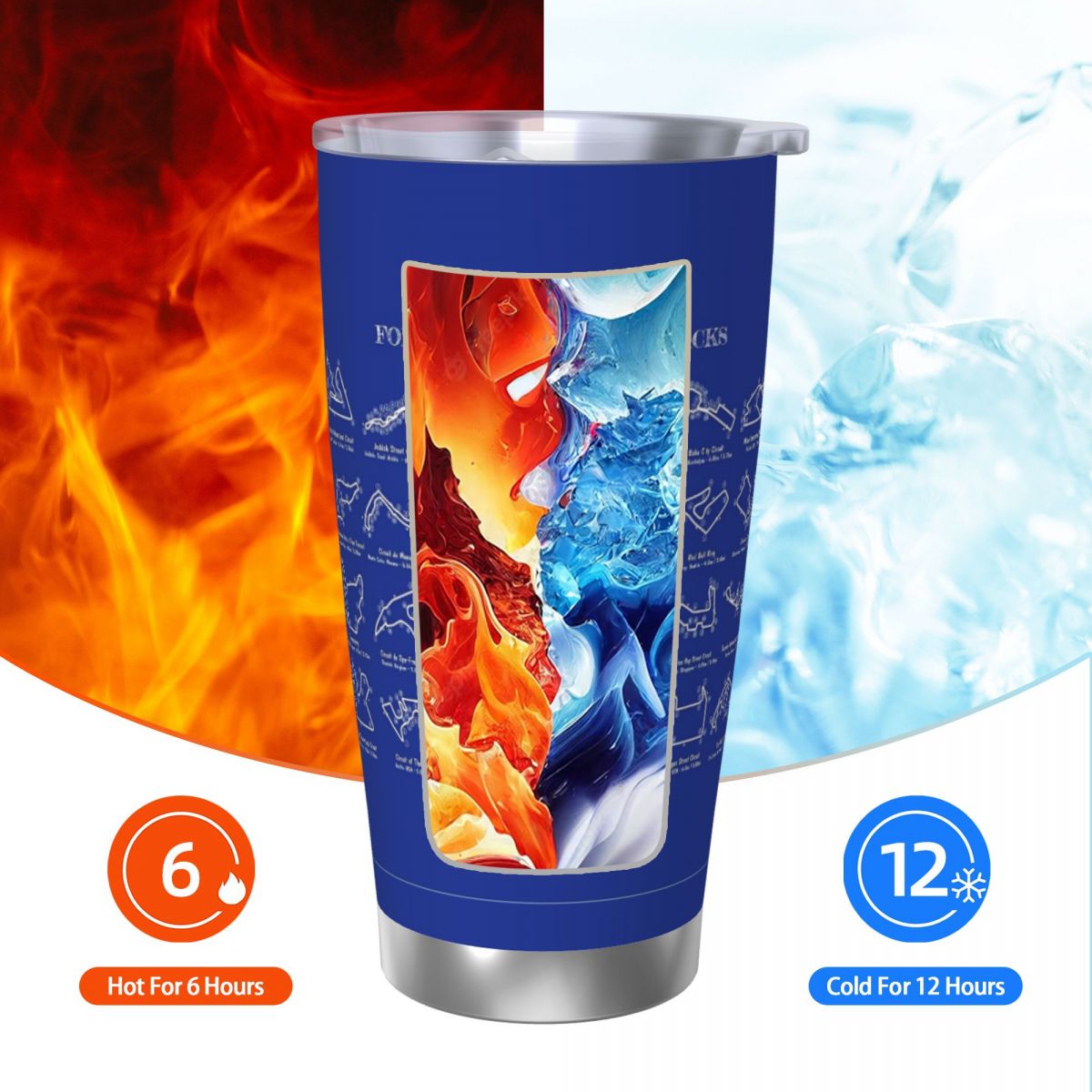F1 Race Tracks (White Stencil- - Tumbler 20Oz White 评论和价格
