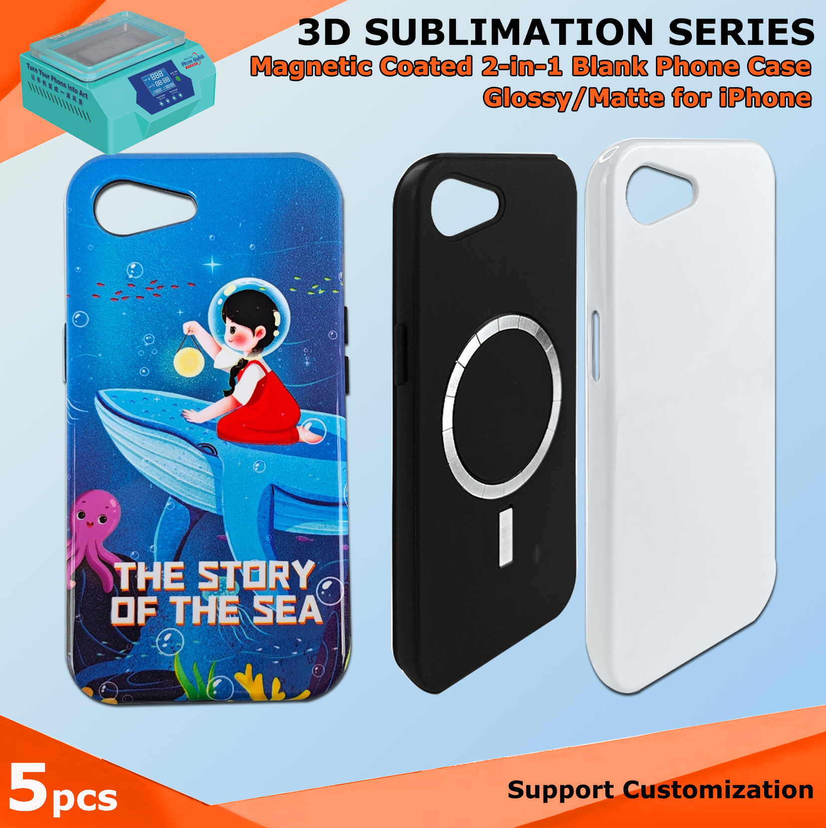 Fonlyu 5pc Coated Magnet 2 In  - Phone Case Blank Print 评论和价格